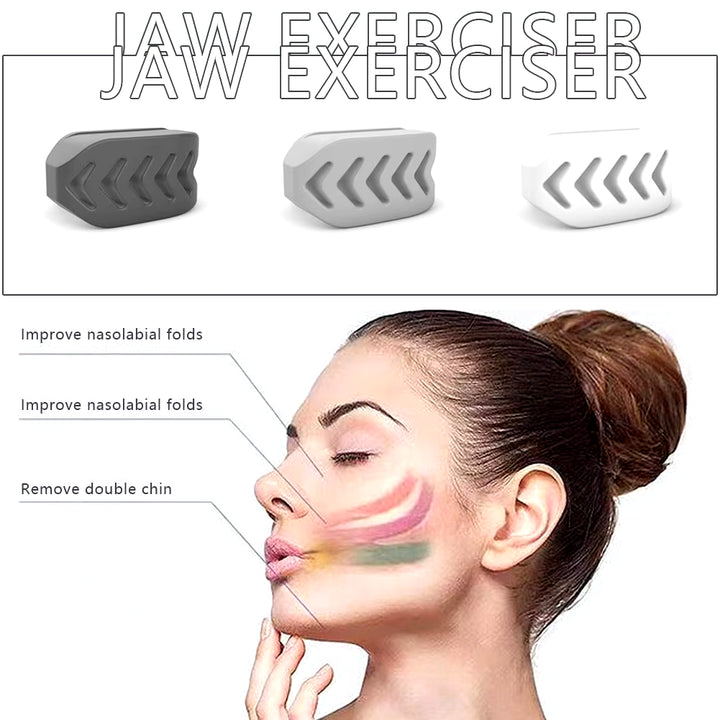 Silicone Jaw Exercise Teether Jawline Chew Ball Fitness Facial and Neck Muscle Trainer Chin Cheek Exercise Jawliner Accessories